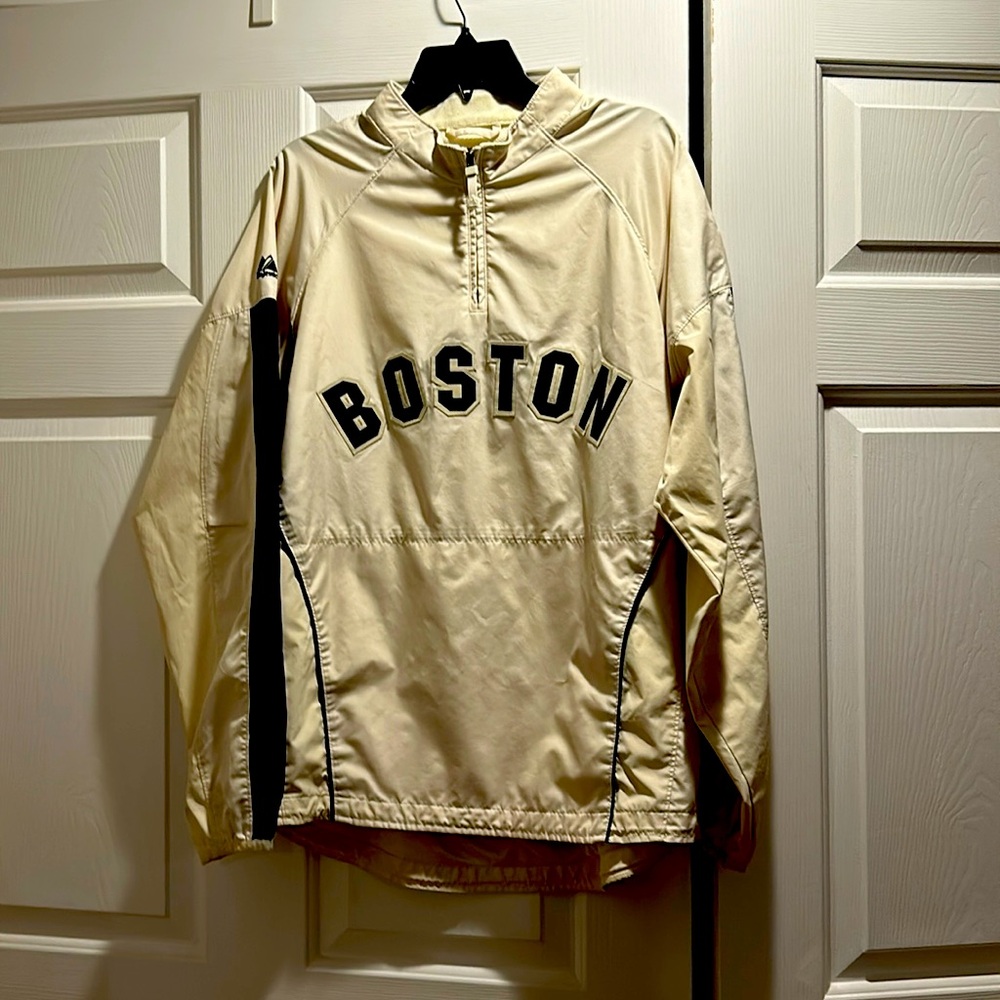 Vintage Majestic Cooperstown RedSox windbreaker.